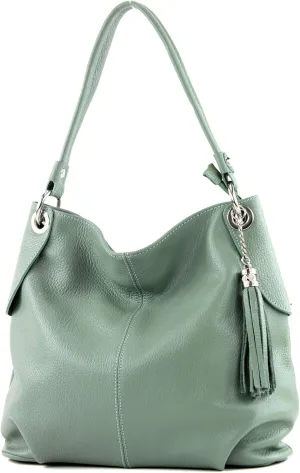 T185 - ital. ladies leather shoulder bag