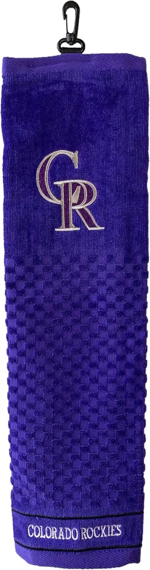 Team Golf MLB Embroidered Golf Towel, Checkered Scrubber Design, Embroidered Logo