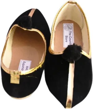 The Country Store_ETHNIC WEAR_||_Embroidered Handmade_||_Jutti for kids with Soft Leather_