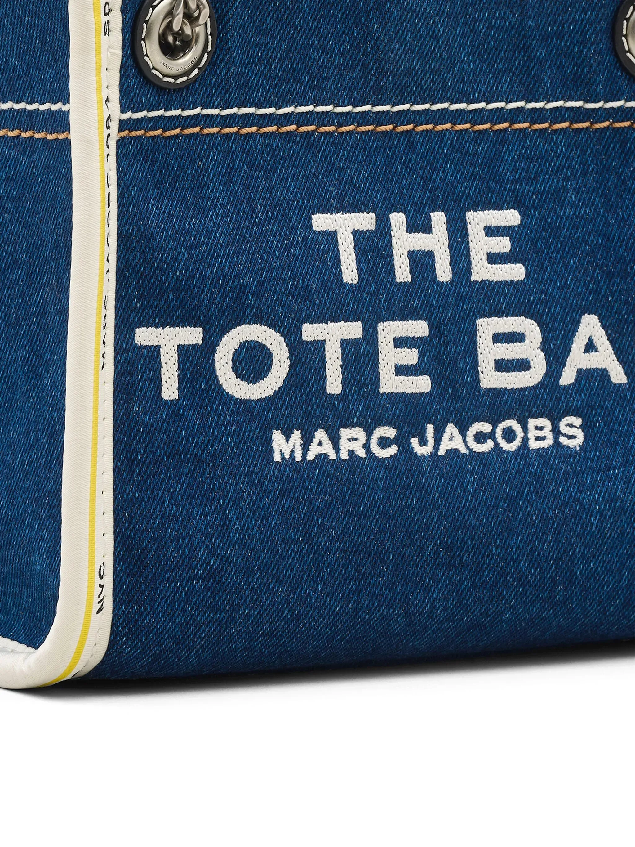 The Denim Chain Crossbody Tote Bag