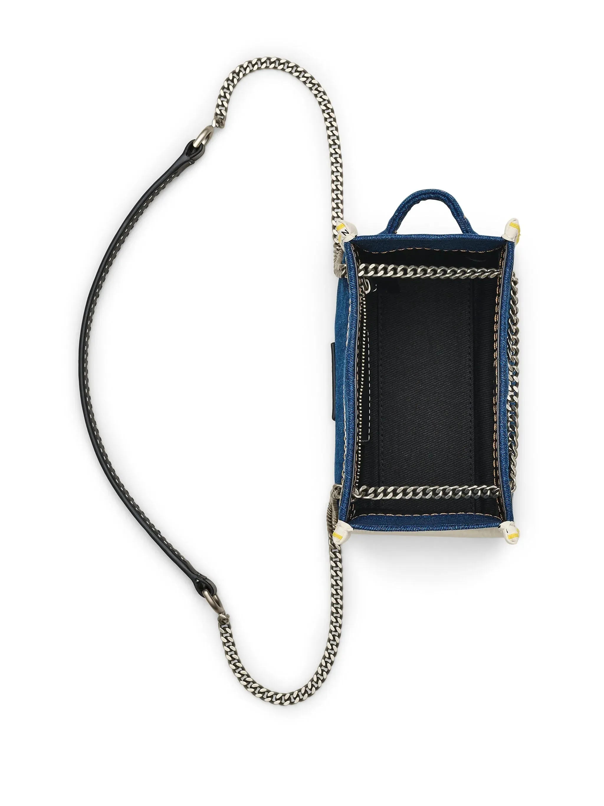 The Denim Chain Crossbody Tote Bag
