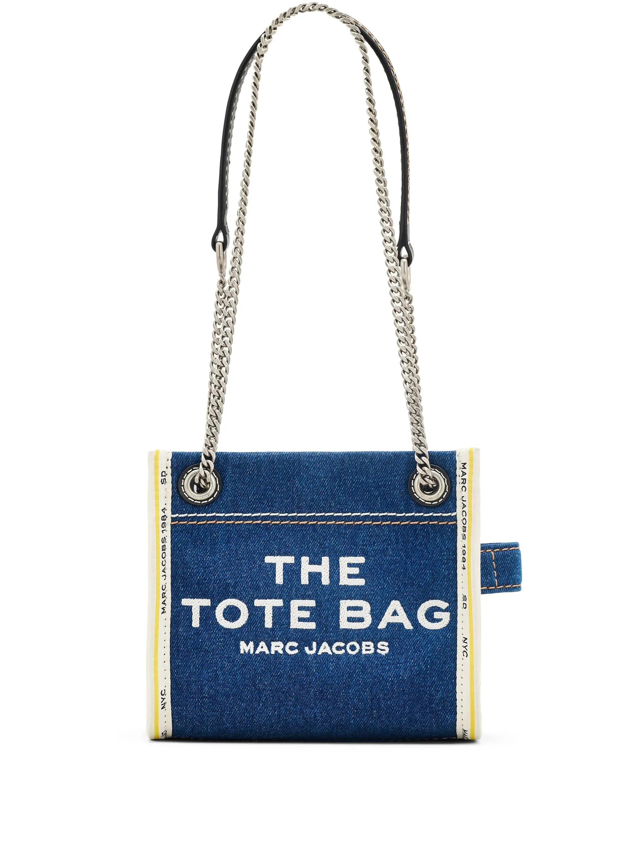 The Denim Chain Crossbody Tote Bag