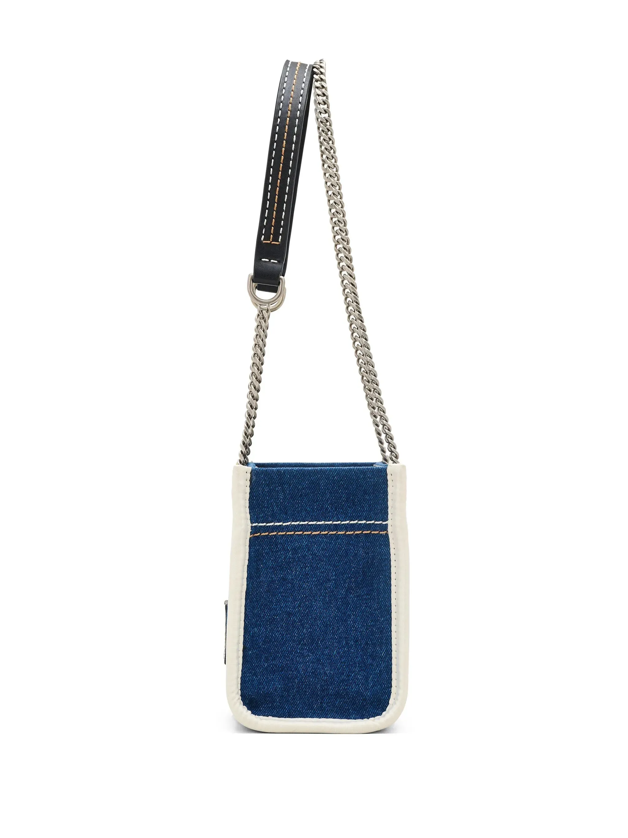 The Denim Chain Crossbody Tote Bag