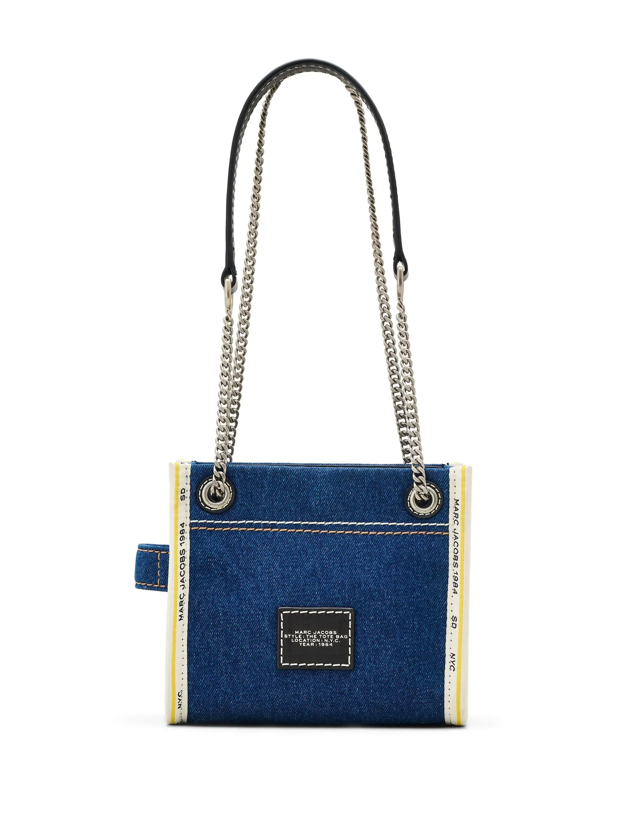 The Denim Chain Crossbody Tote Bag