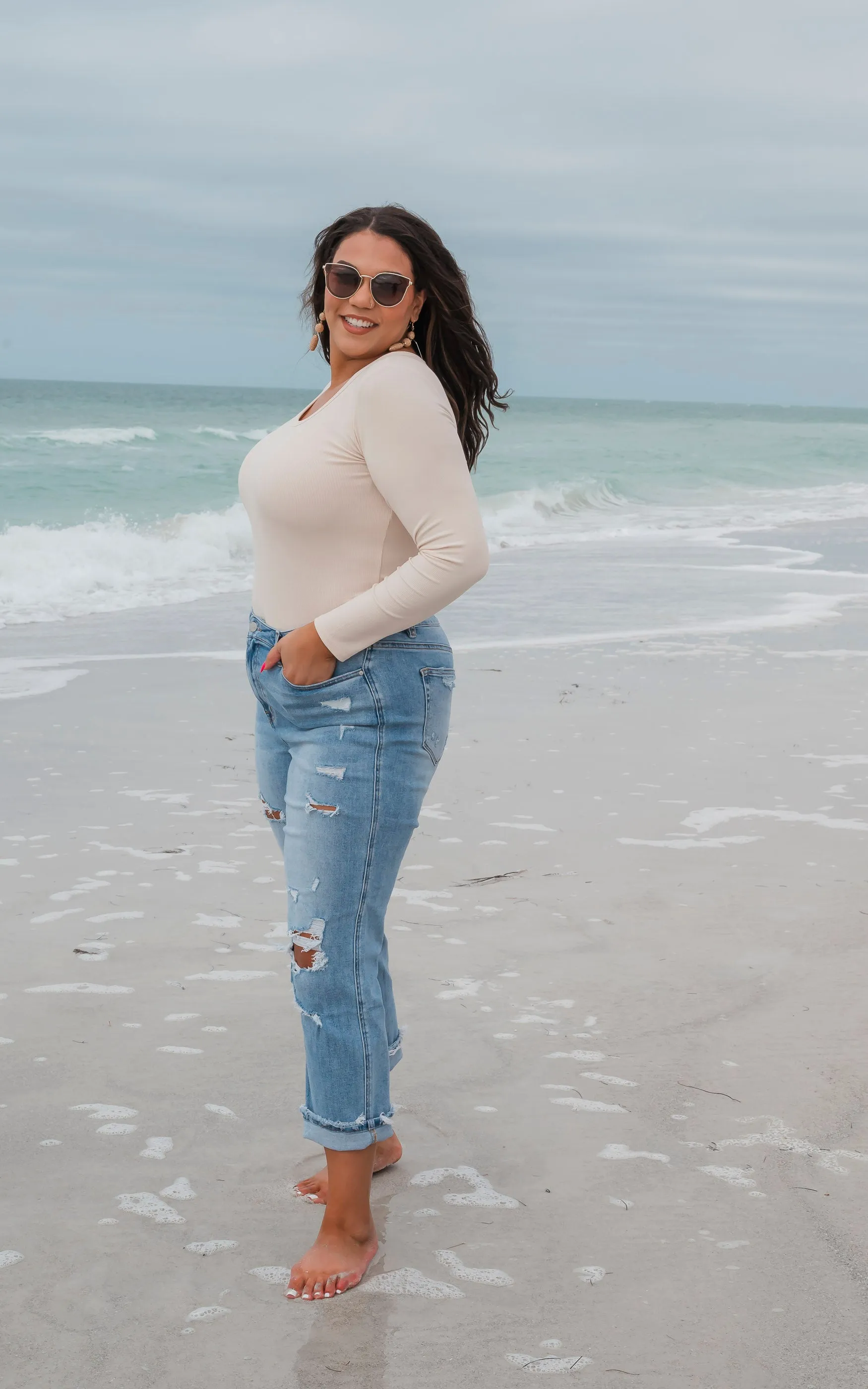 The Holy Grail Boyfriend Distressed Denim Jean | Mica Collab w/ Bad Habit* - Final Sale