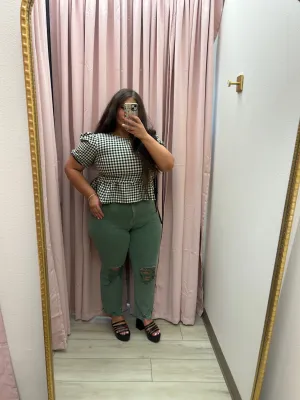 The Marilyn Jeans - OLIVE