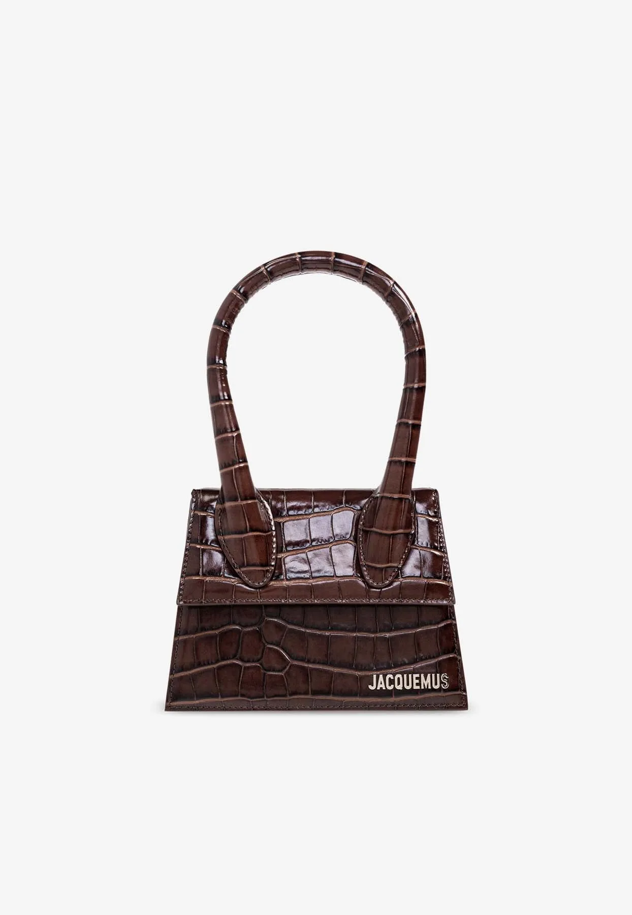 The Medium Chiquito Croc-Embossed Leather Top Handle Bag