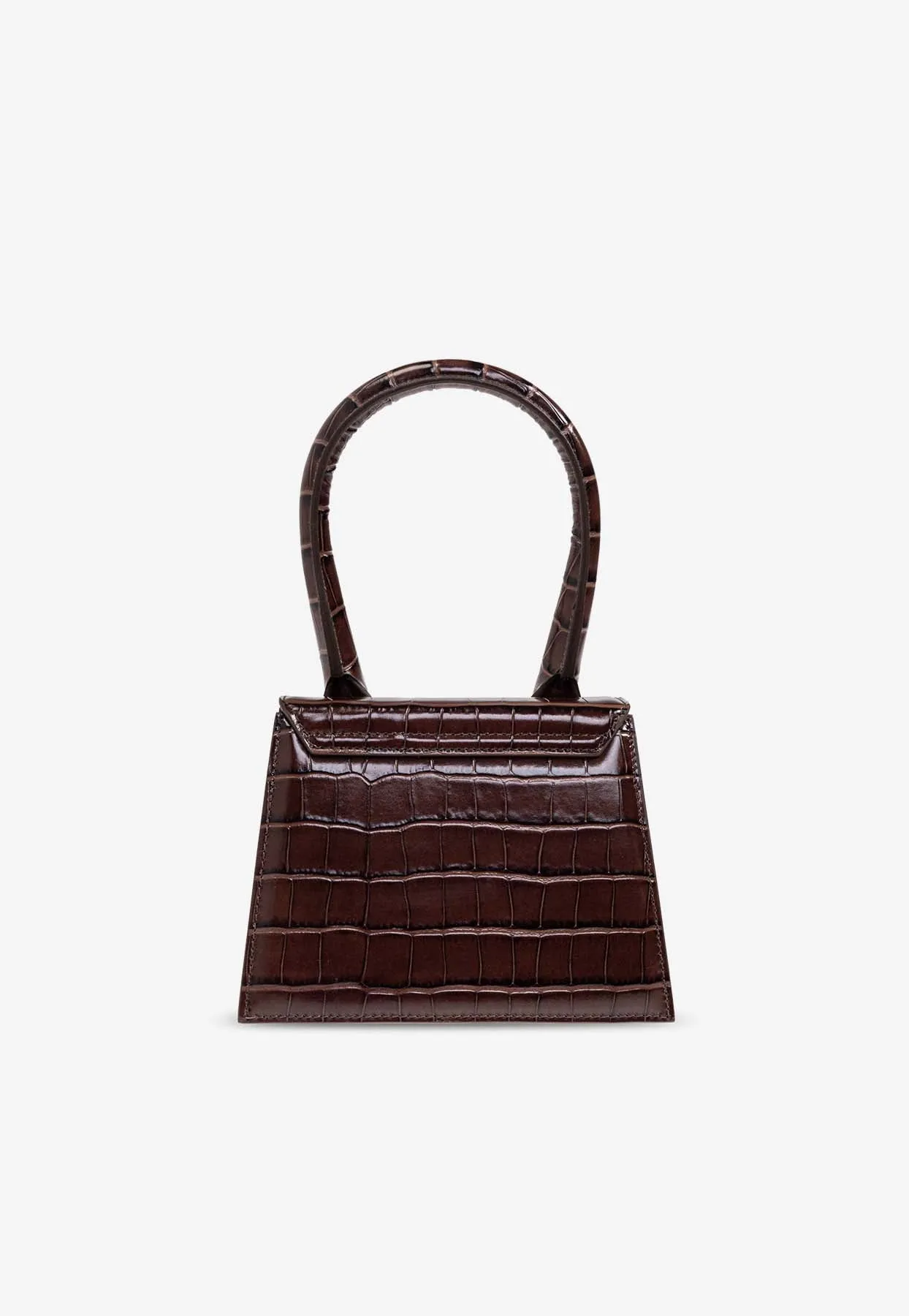 The Medium Chiquito Croc-Embossed Leather Top Handle Bag