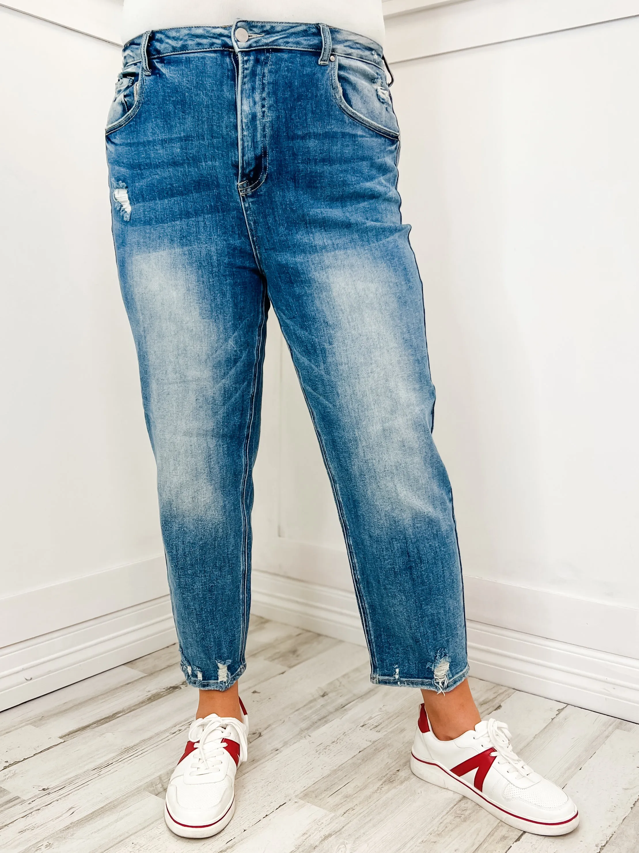The Nova Risen High Rise Boyfriend Jeans