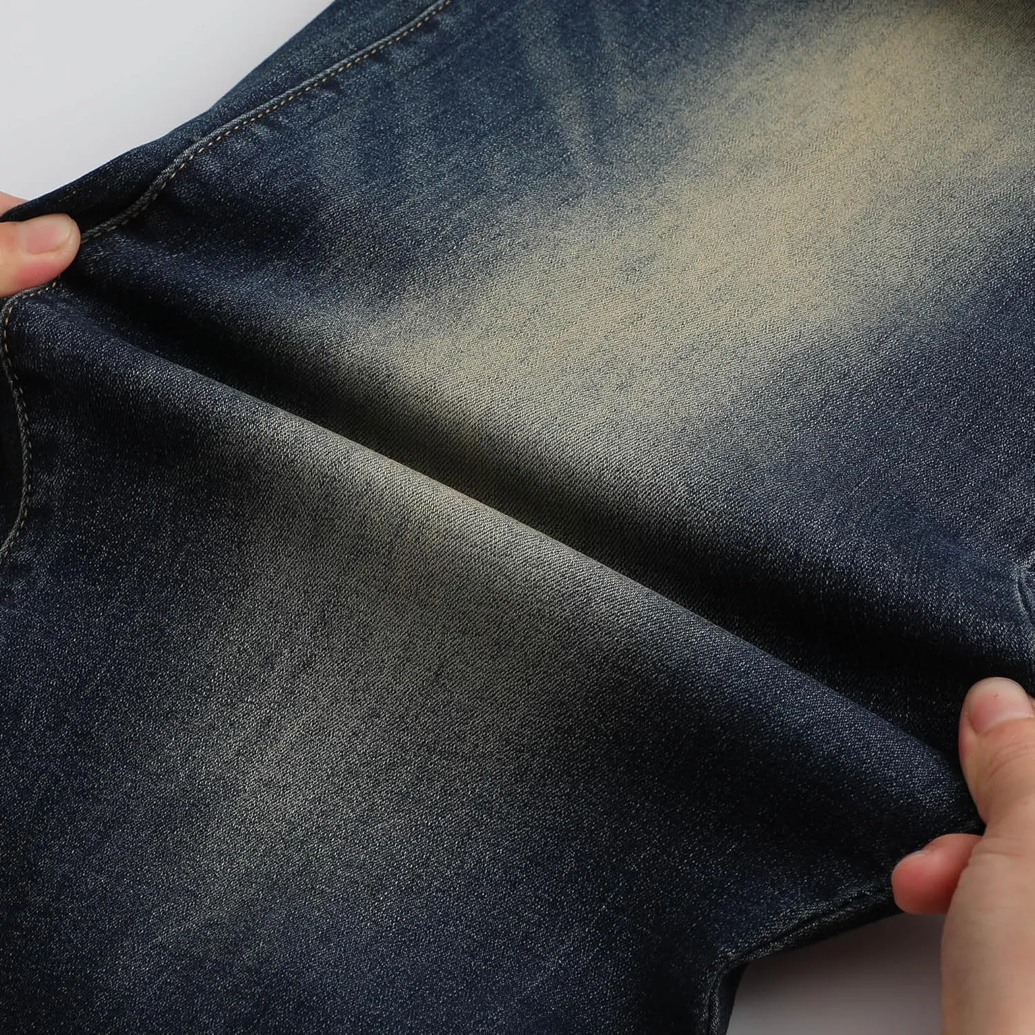 THUNDER STAR Womens High Waisted Wide Leg Jeans Stretchy Distressed Denim Pants