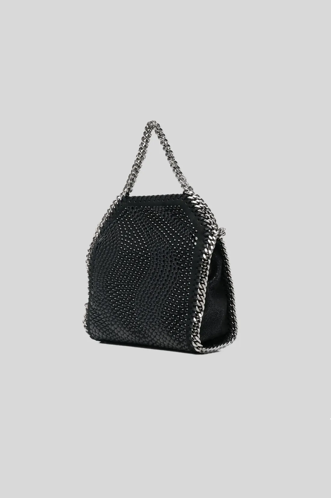 TINY TOTE ALL OVER STUDDED IN BLACK