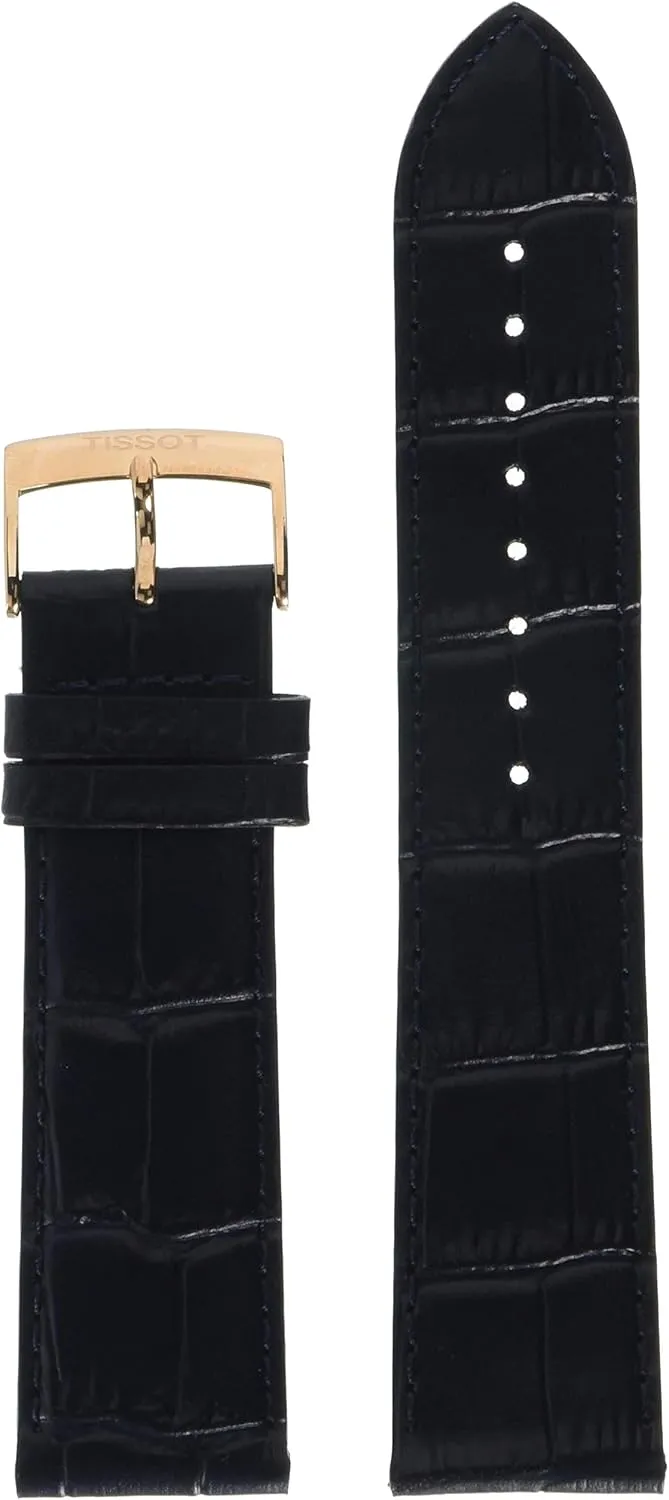 Tissot unisex-adult Leather Calfskin Watch Strap Blue T600040846