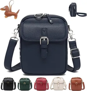 Tojoyride Crossbody Bag, Vintage Urvashi Crossbody Bag with 10 Card Slots, Women Shoulder Handbags with Anti-Theft Zipper
