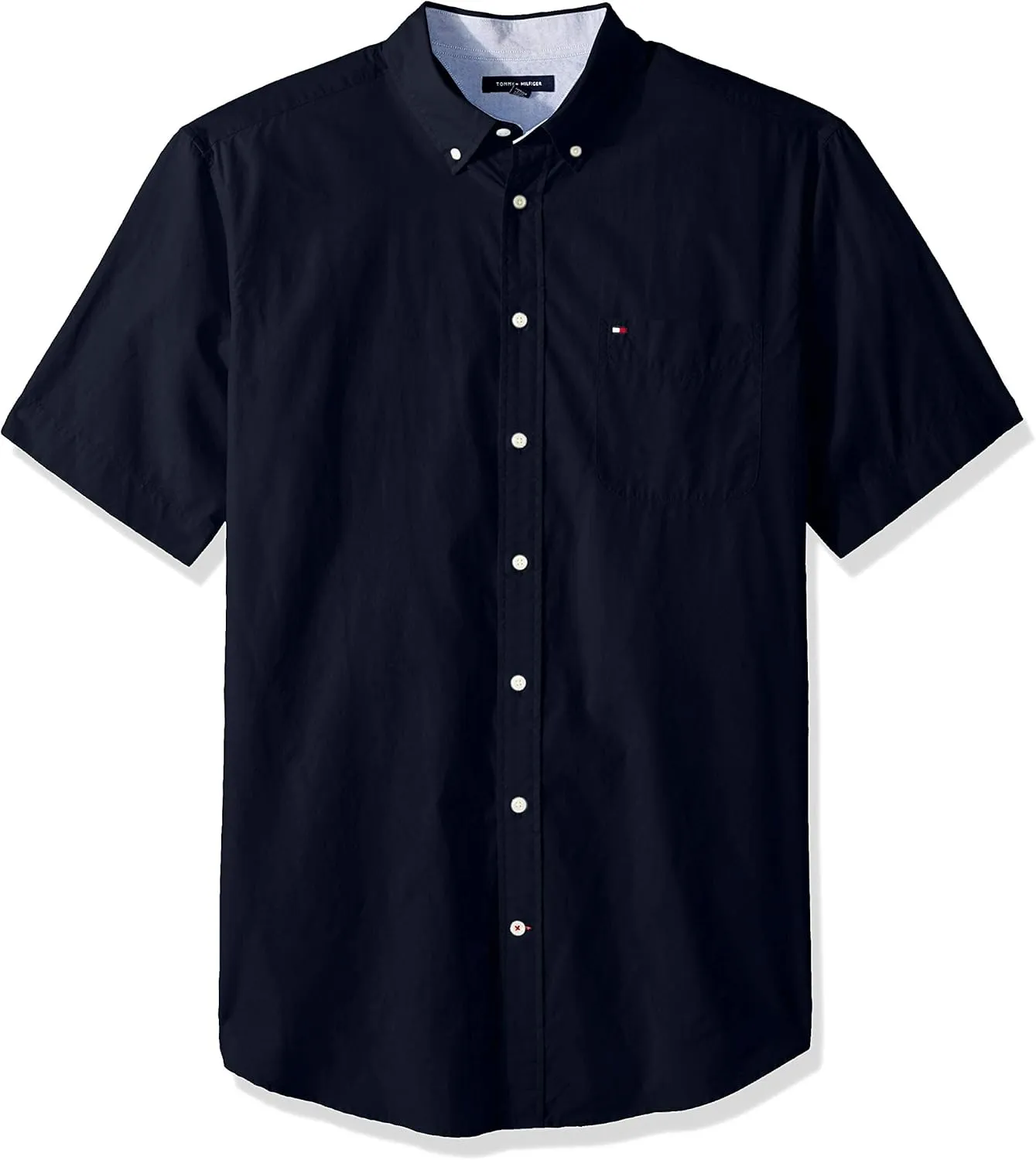 Tommy Hilfiger Men's Short Sleeve Casual Button Down Shirt in Classic Fit
