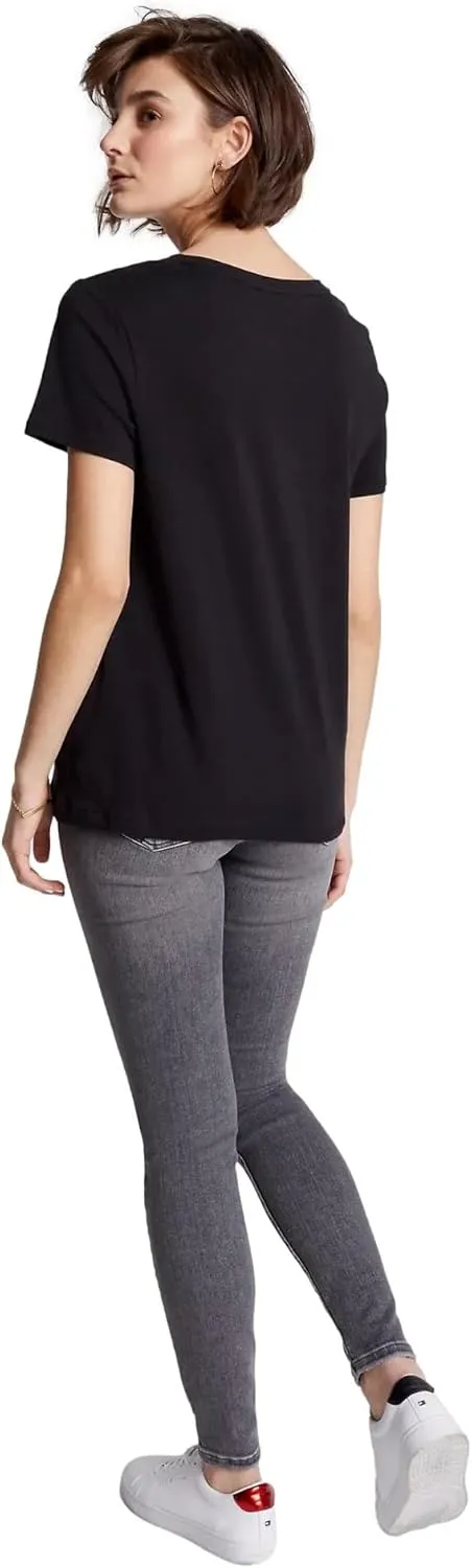 Tommy Hilfiger Women's Performance Cotton T-Shirt – Lightweight Graphic Tees