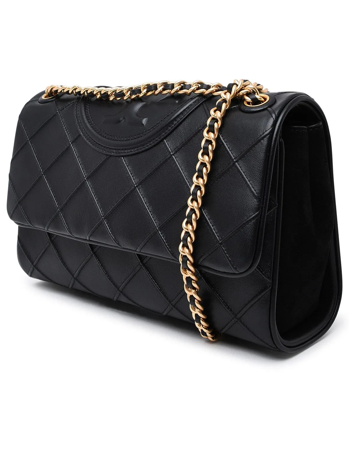 Tory Burch Black Lear Fleming Crossbody Bag