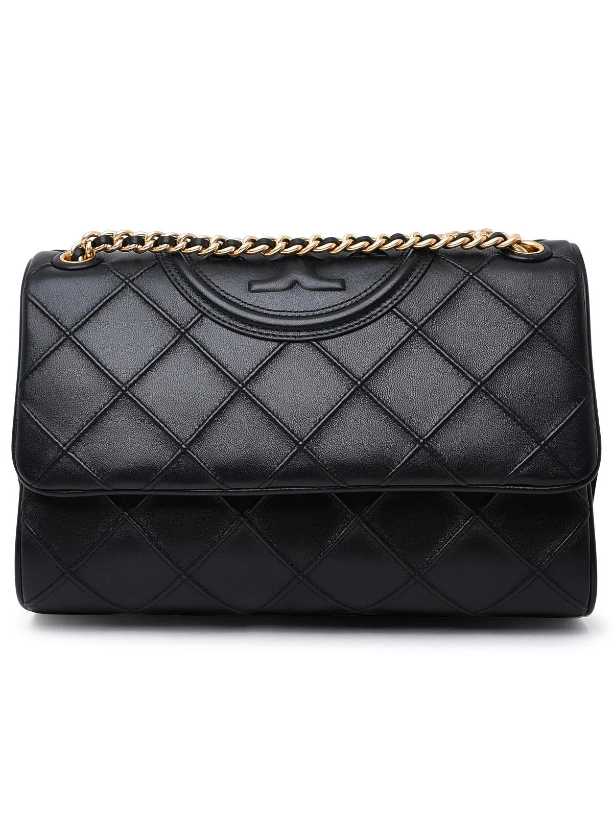 Tory Burch Black Lear Fleming Crossbody Bag
