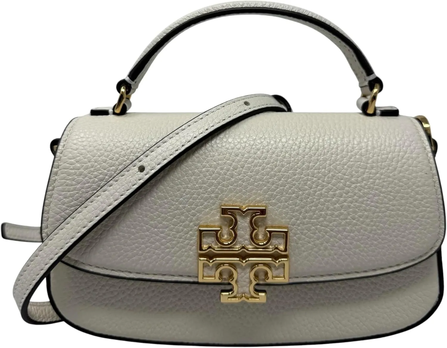 Tory Burch Britten Mini Top Handle Leather Crossbody Bag