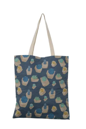 Tote Bag -Blue Cactus