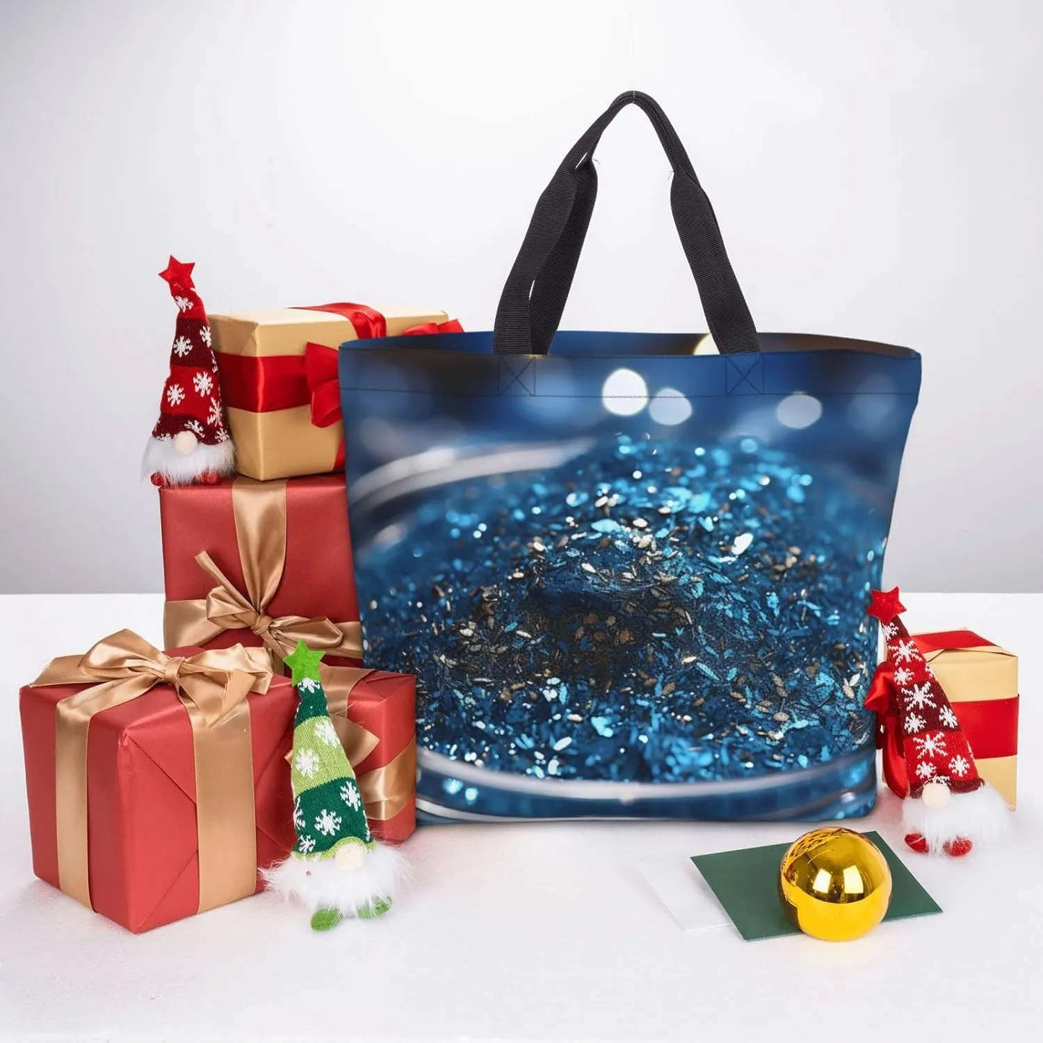 Tote Bag for Women Baby Turtles and Sea Turtles Shoulder Bag with Zipper Handbag Large Capacity Reusable Grocery Bag