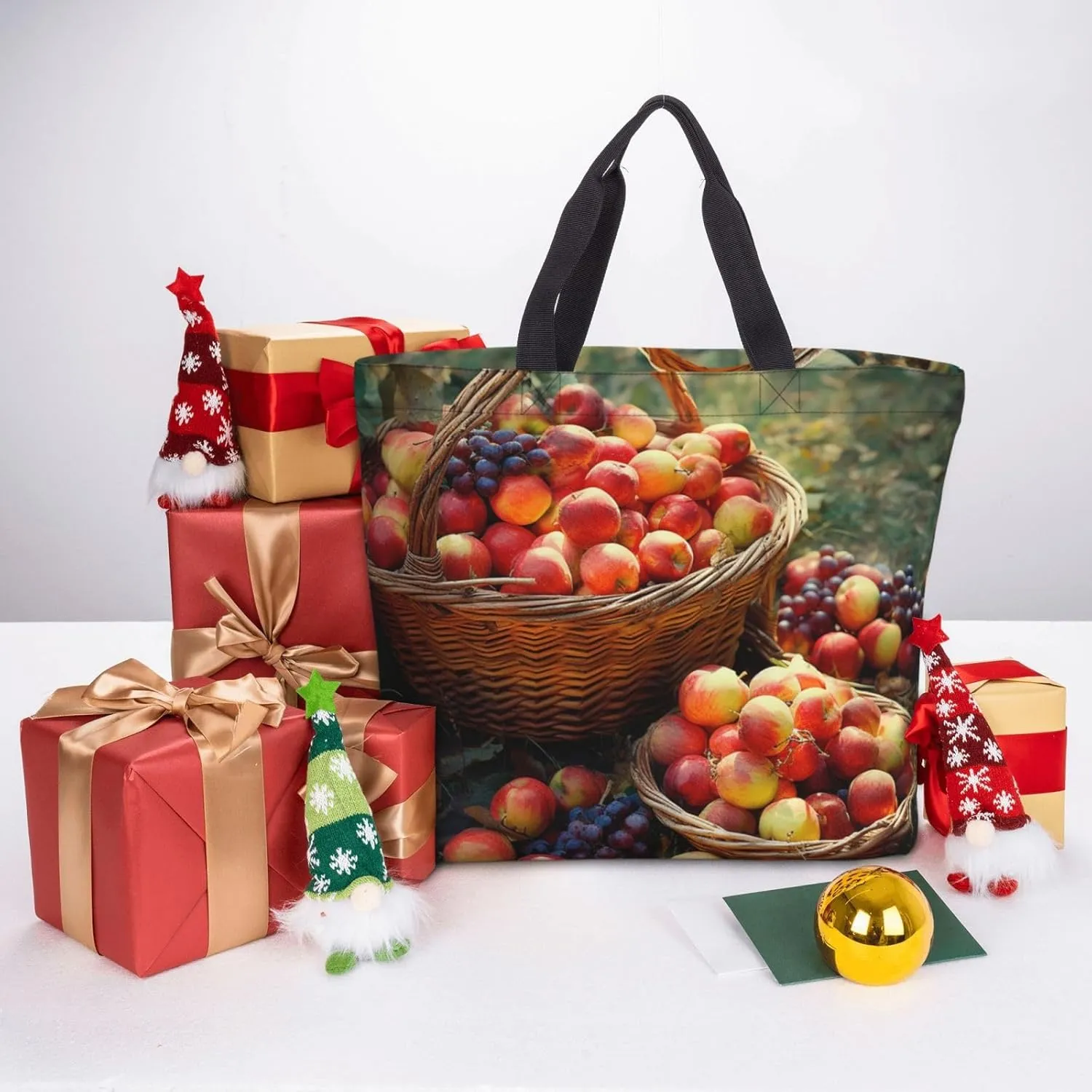 Tote Bag for Women Cow milk Shoulder Bag with Zipper Handbag Large Capacity Reusable Grocery Bag