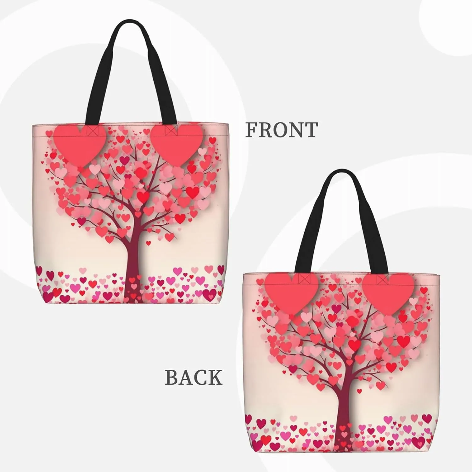 Tote Bag for Women Cute Turquoise Shoulder Bag with Zipper Handbag Large Capacity Reusable Grocery Bag