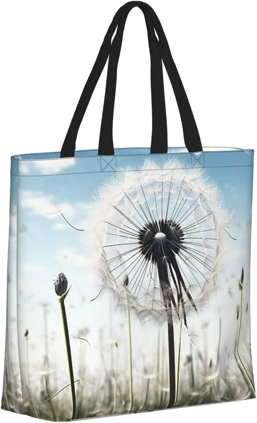 Tote Bag for Women Dolphin at dusk Shoulder Bag with Zipper Handbag Large Capacity Reusable Grocery Bag