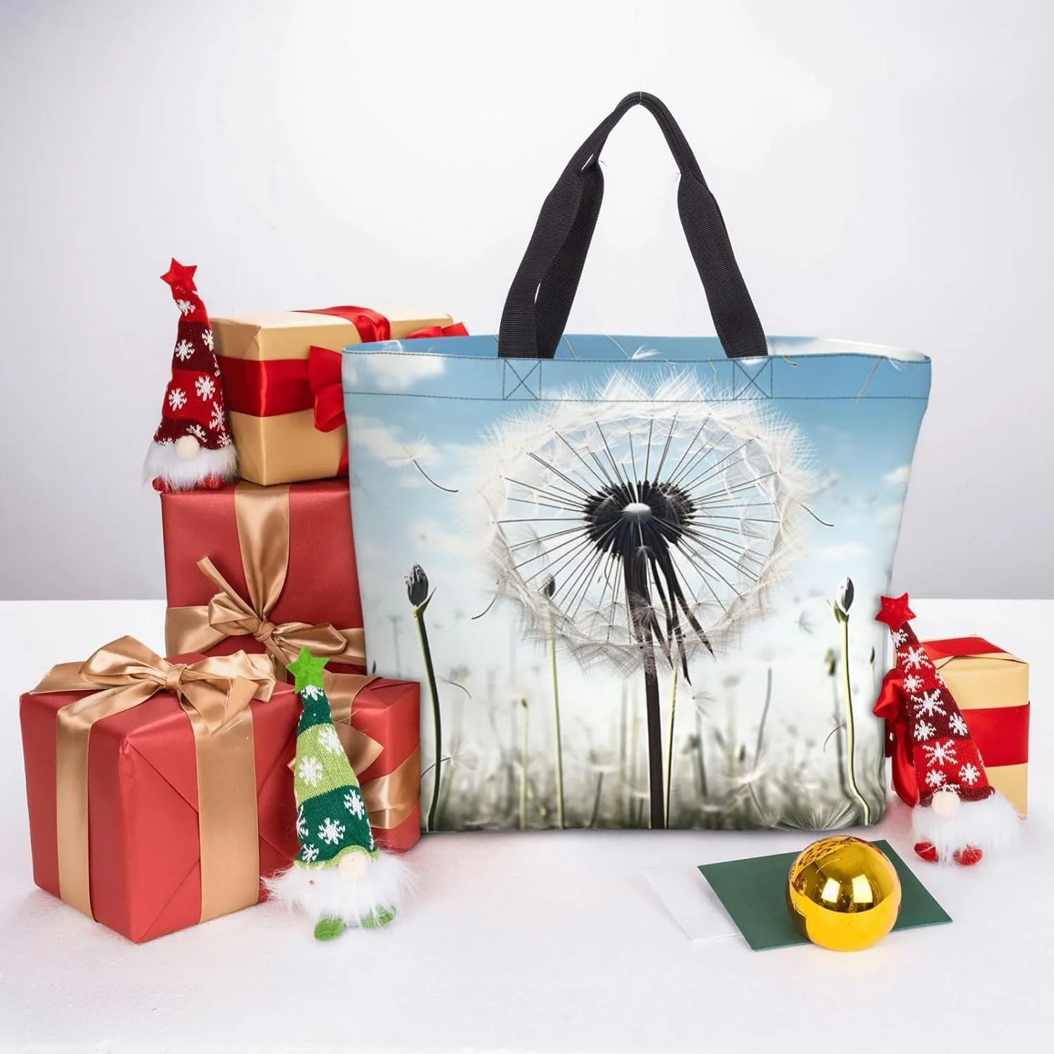 Tote Bag for Women Dolphin at dusk Shoulder Bag with Zipper Handbag Large Capacity Reusable Grocery Bag
