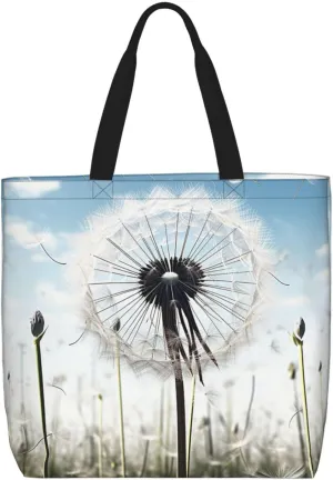 Tote Bag for Women Dolphin at dusk Shoulder Bag with Zipper Handbag Large Capacity Reusable Grocery Bag