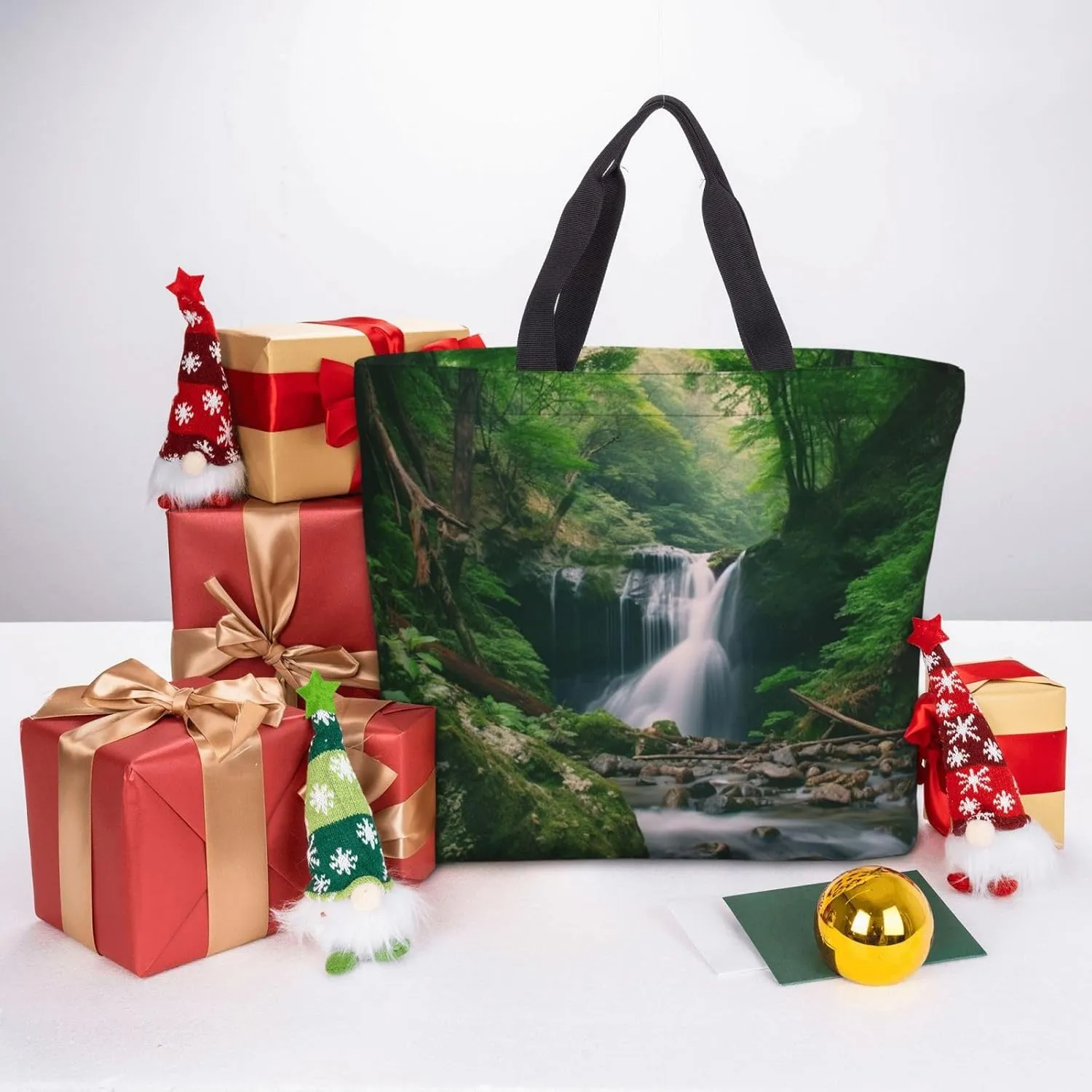 Tote Bag for Women Four chicken Shoulder Bag with Zipper Handbag Large Capacity Reusable Grocery Bag