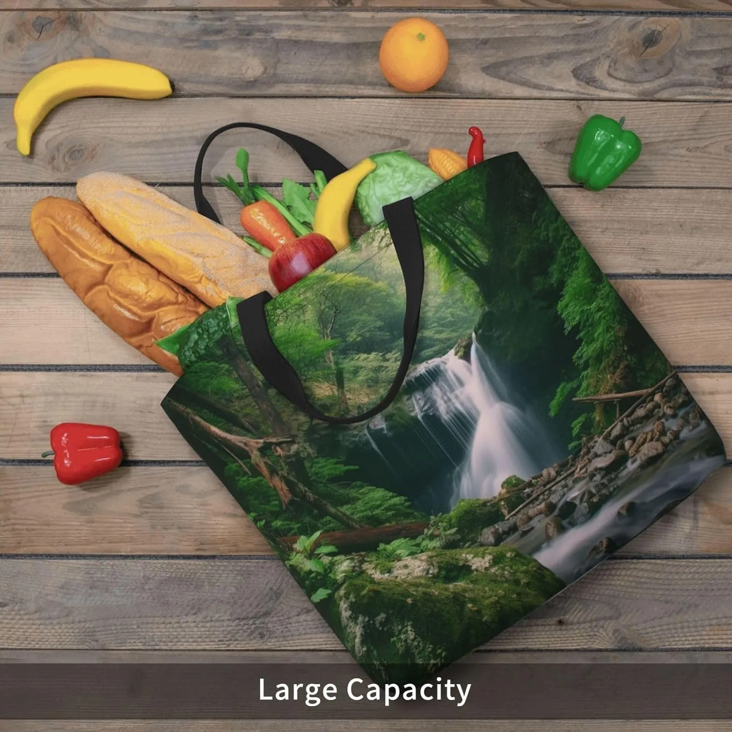 Tote Bag for Women Four chicken Shoulder Bag with Zipper Handbag Large Capacity Reusable Grocery Bag
