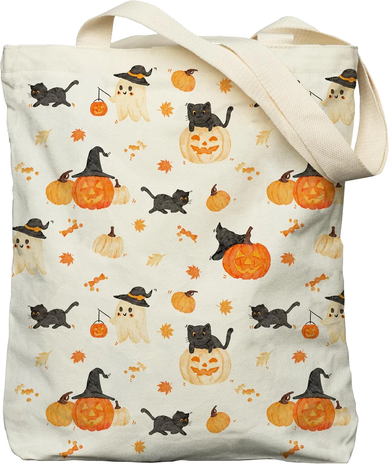 Tote Bag for Women, Large Two Sided Printing Tote Bags with Zipper, Cute Aesthetic Floral Canvas Tote with Pocket
