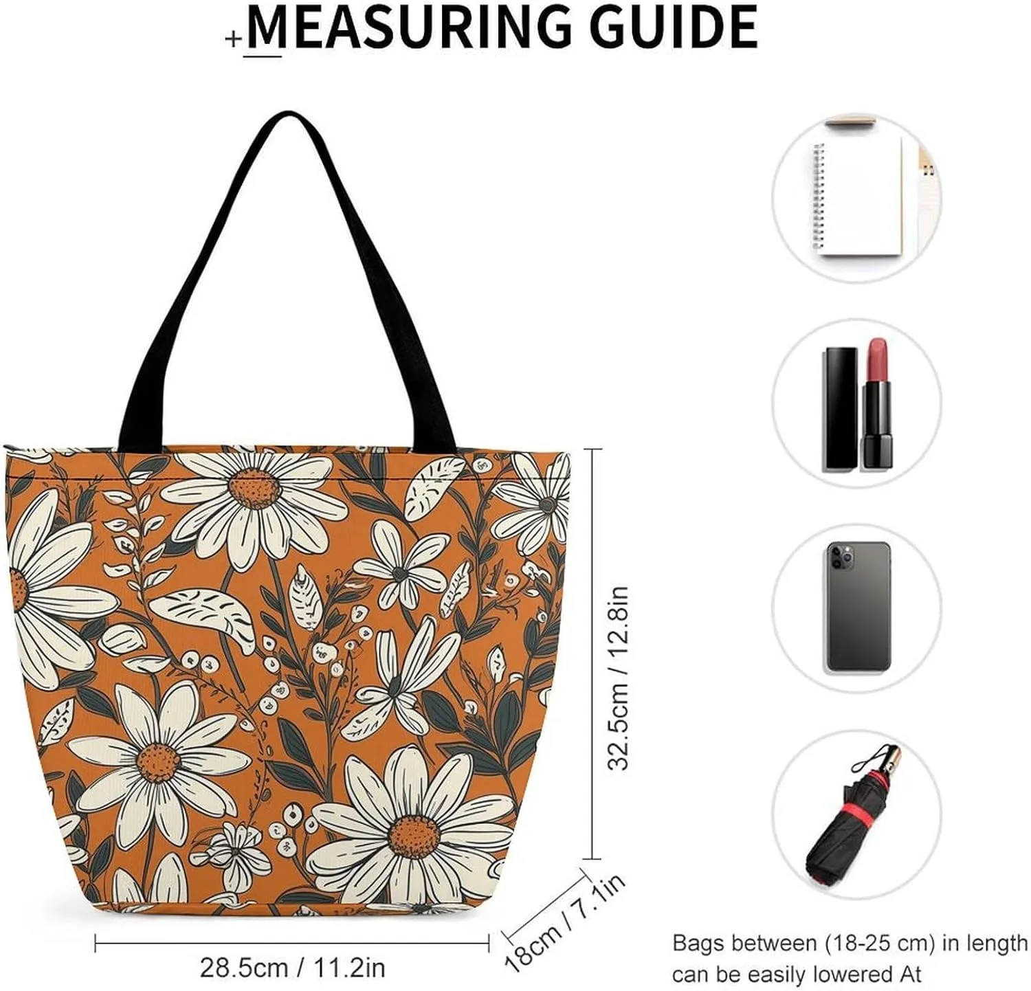 Tote Bag Reusable Grocery Bag Foldable Shopping Bag Extra Large Shoulder Bag Man with Many Fish Tote Bag for Travel