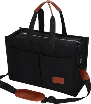 Tote Bag with Compartments Church Bible Bag Laptop Large Tote Bag for Women Nice Gift.