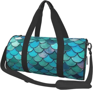 Travel Duffel Bag Mermaid Weekender Overnight Bag For Men Women Large Capacity Sports Gym Bag Canvas Carry On Tote Bags For Travel Yoga