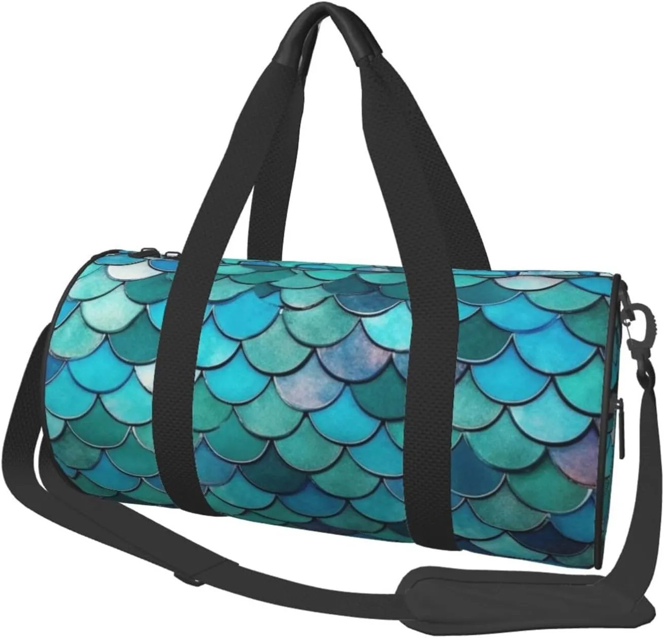 Travel Duffel Bag Mermaid Weekender Overnight Bag For Men Women Large Capacity Sports Gym Bag Canvas Carry On Tote Bags For Travel Yoga