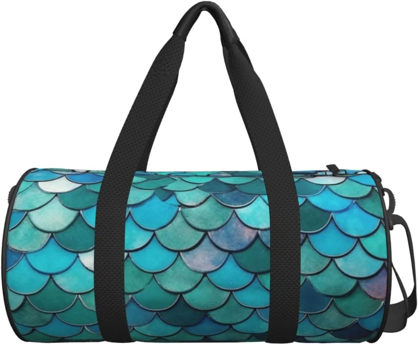 Travel Duffel Bag Mermaid Weekender Overnight Bag For Men Women Large Capacity Sports Gym Bag Canvas Carry On Tote Bags For Travel Yoga