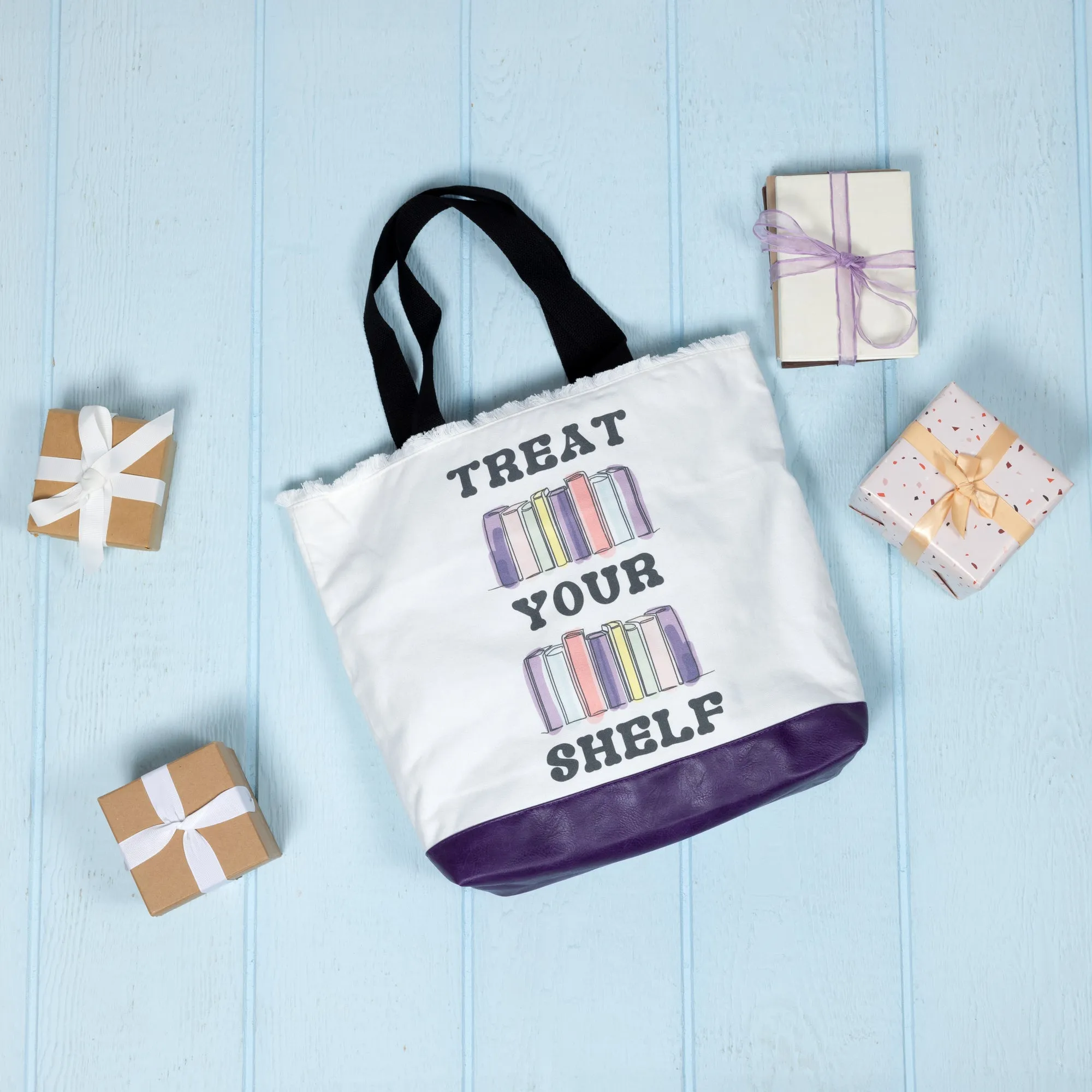 Treat Your Shelf Canvas Tote Bag