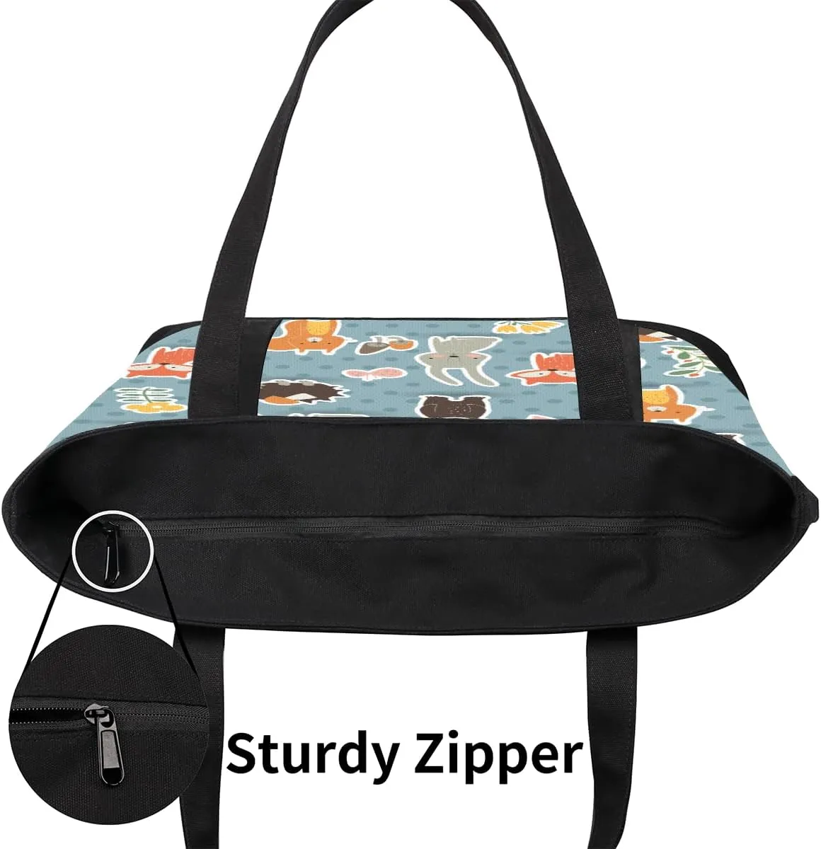 TropicalLife Laptop Tote Bag for Women 14 Inch Shoulder Handbag with Zipper Sports Gym Yoga Bag Work Travel Computer Bag