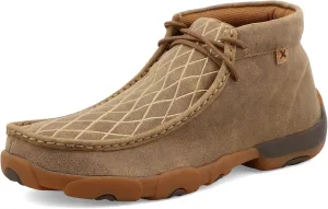 Twisted X Men's Chukka Driving Moc, Moc Toe, Light Brown & Embroidered Vamp, 9 M