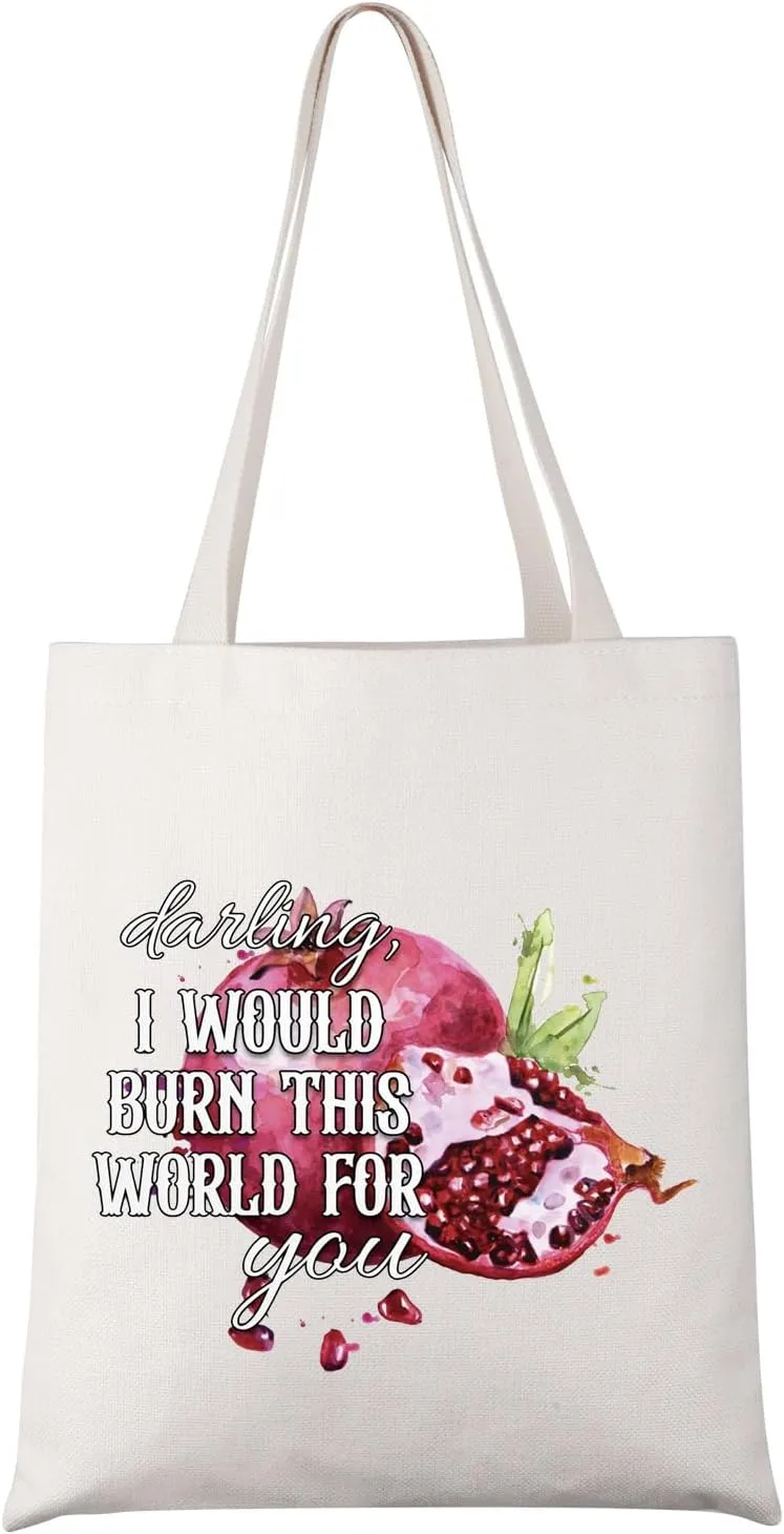 UJIMS Reading Fantasy Bookish Gift Touch of Darkness Tote Bag ATOD Bookish Merchandise