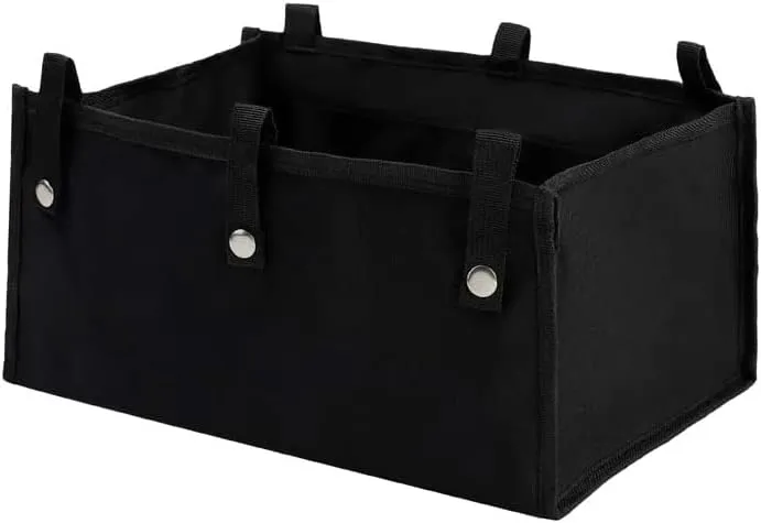 Under Seat Rollator Bag, Large Size Rollator Basket, Under Seat Bag or Tote for Four Wheel Rollator, Walker Underseat Replacement Medical Basket (Black-S)