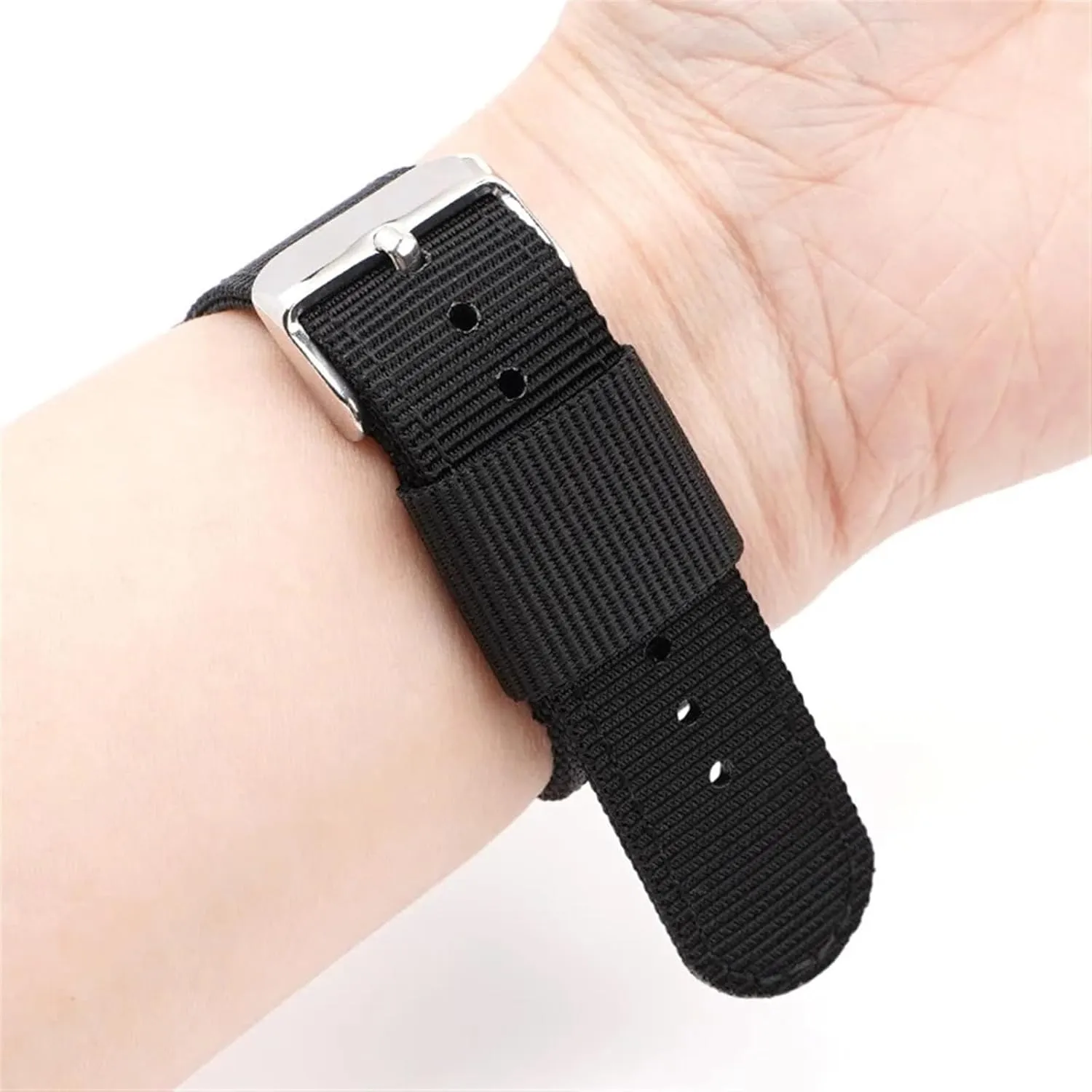 Universal Watch Band 18/20/22/24MM Strap Watches Nylon Canvas Straps Accessories Watchband Replace