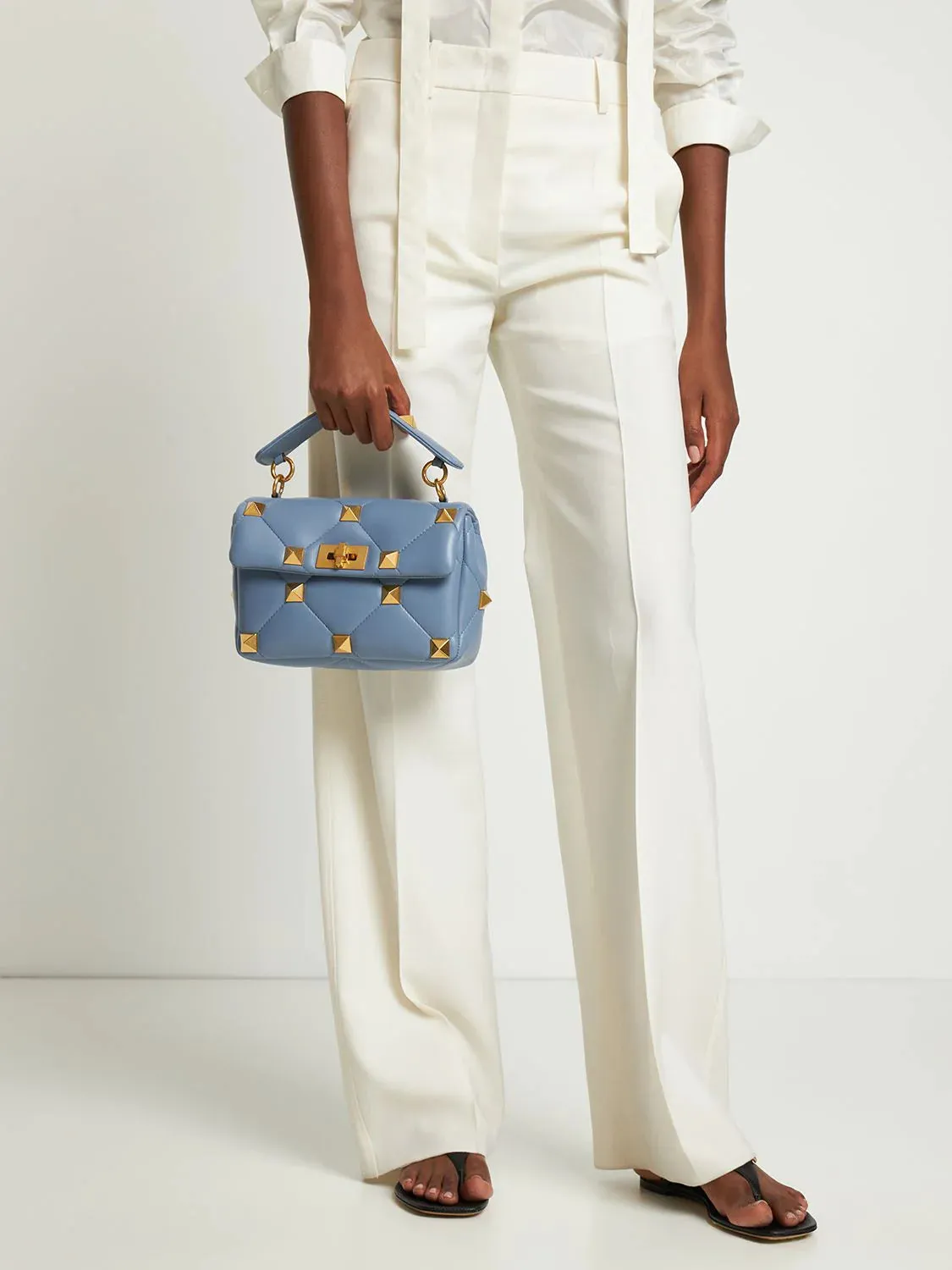 Valentino Garavani Roman Stud Leather Shoulder Bag