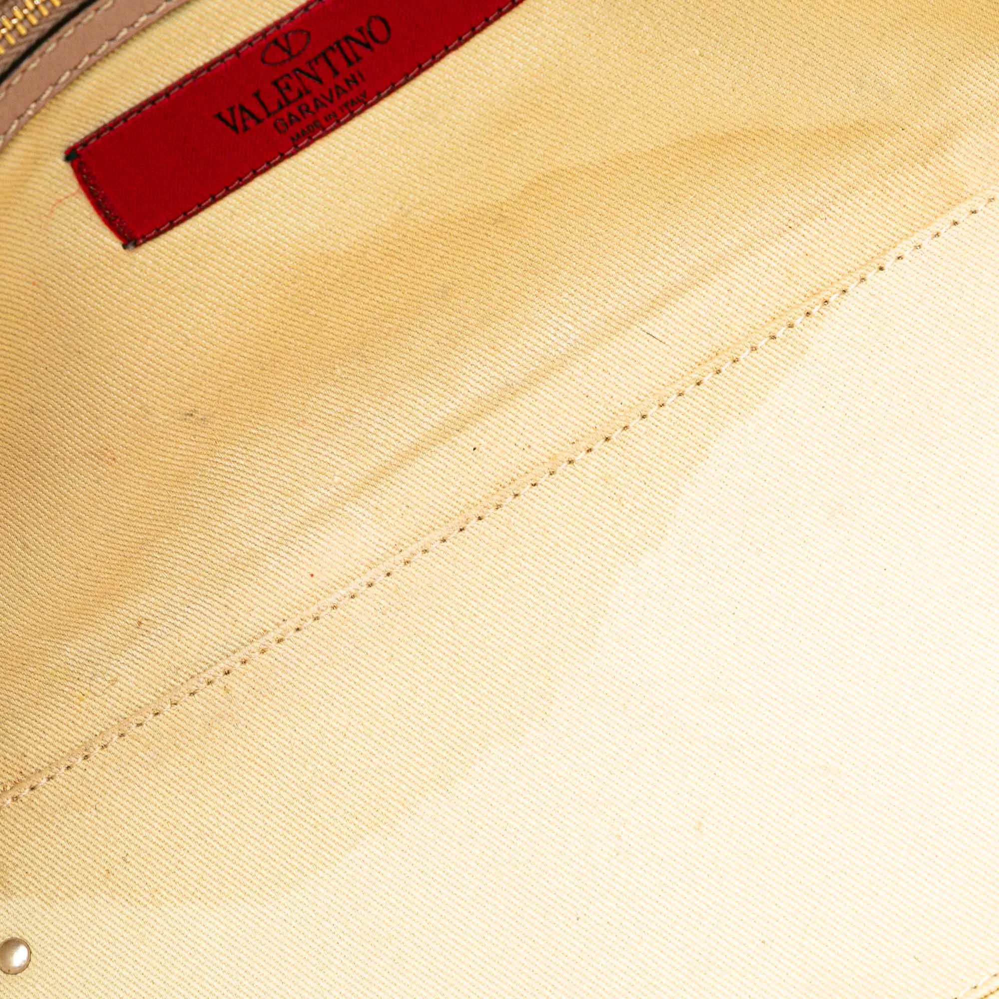 Valentino Small Leather Rockstud Double Handle Tote