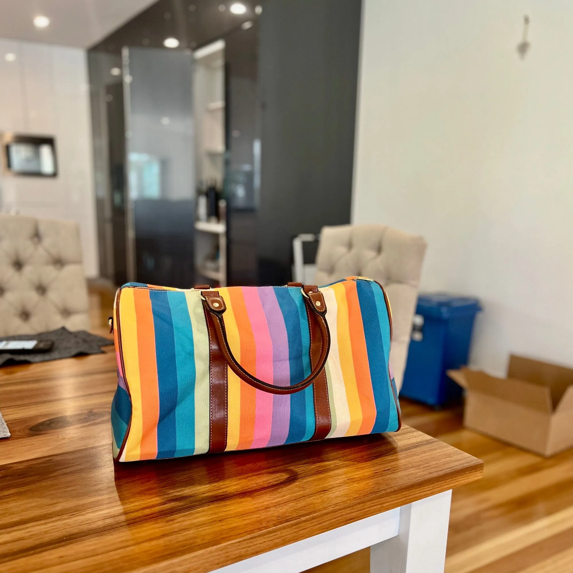 Vertical Rainbow | Travel Duffle Bag