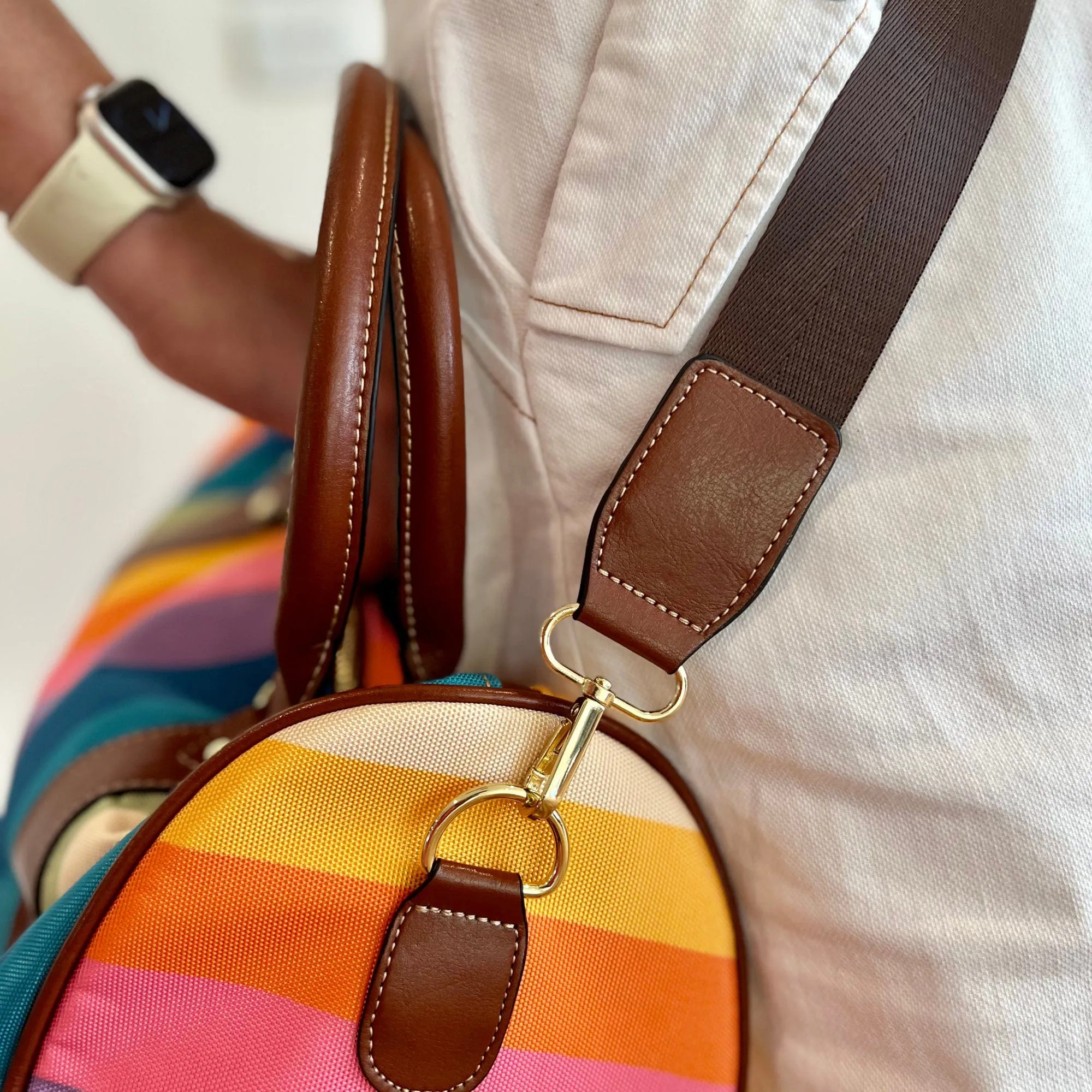Vertical Rainbow | Travel Duffle Bag