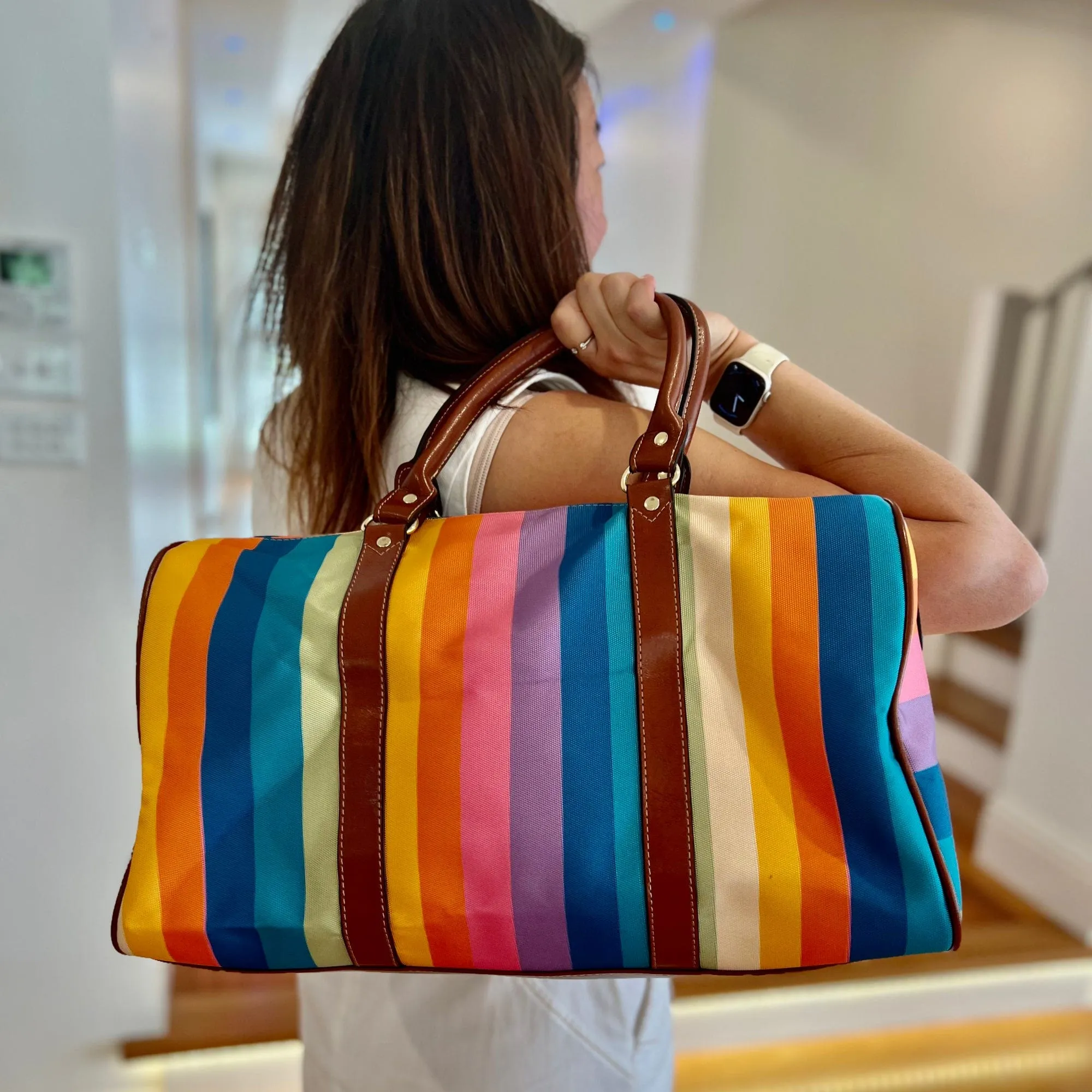 Vertical Rainbow | Travel Duffle Bag