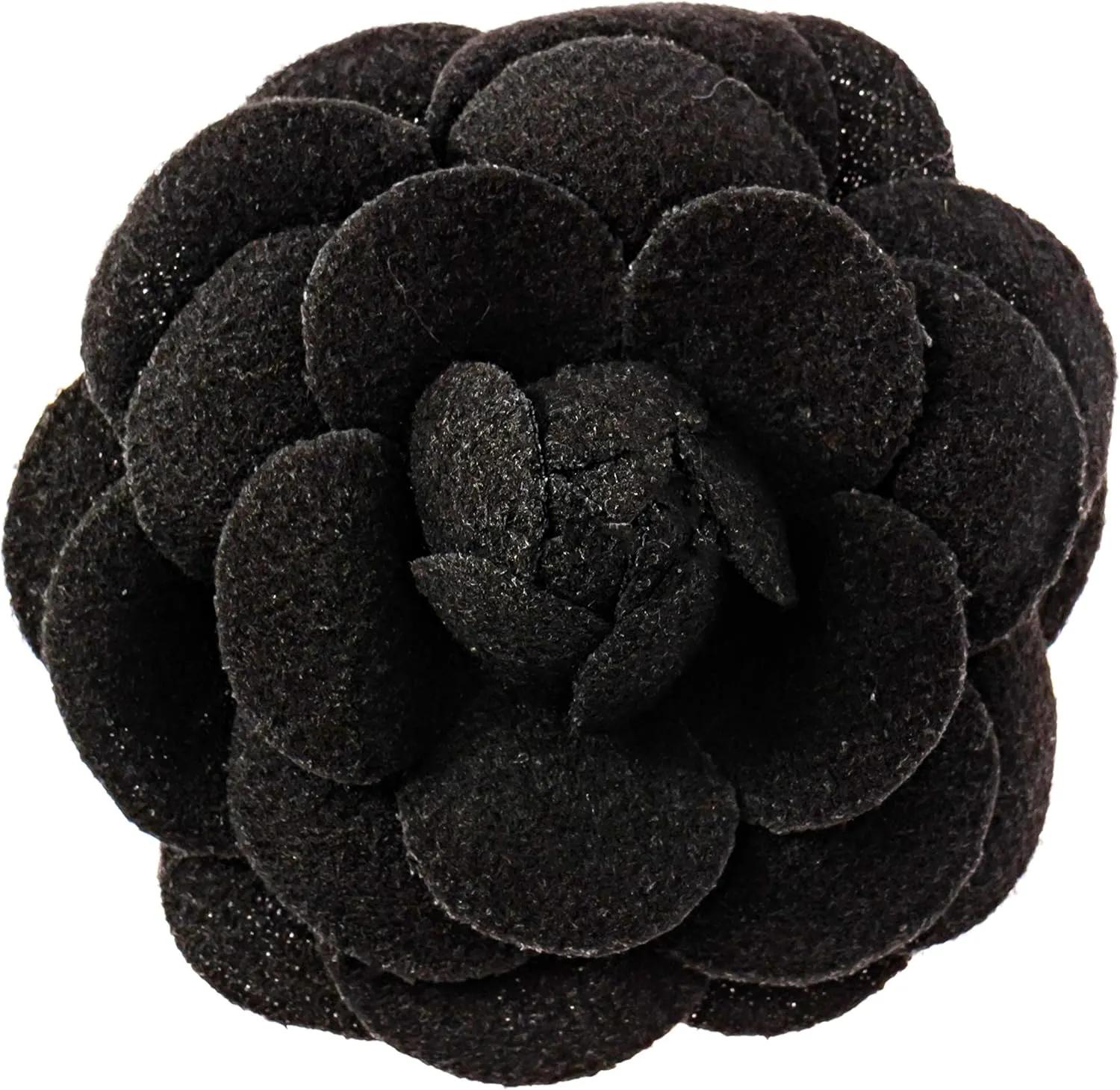 Vintage Style Elegant Camellia Fabric Flower Brooch Pin Scarf Bridal Dress Wedding Accessories Jewelry Gift