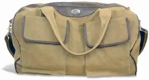 Virginia Duffel Bag Waxed Canvas- 21 x 15 x 12